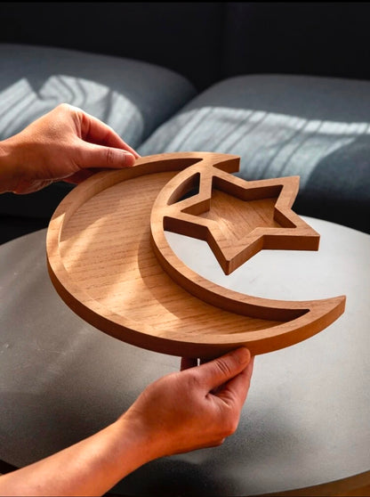 Wooden Tray | Moon & Star