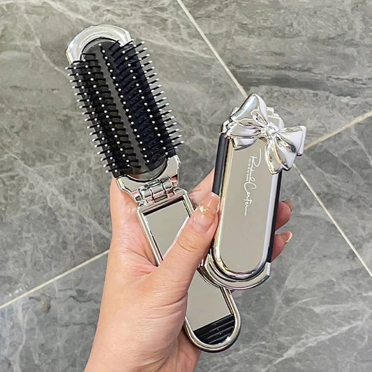 2in1 Mini Portable Folding Comb Mirror