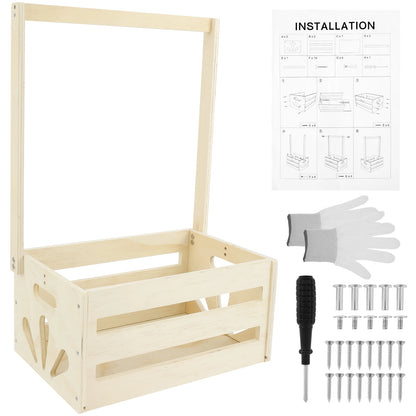 Wooden Storage Crate | Baby Toys Clothing Gift | 3 Colours