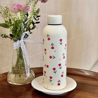 Flower Tulip Thermos Bottle